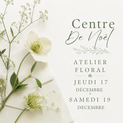 Atelier Floral Décembre – Centre de table de Noël